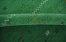 Tribal Design Green Traditional Hand loom 4.6x7 Wool Area Rug