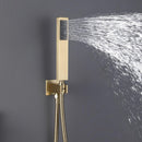 Trinidad 1-Spray Square High Pressure Wall Bar Shower Kit
