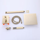 Trinidad 1-Spray Square High Pressure Wall Bar Shower Kit