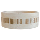 Light Travertine Natural Stone Cylinder Sink Honed Matte 16x6
