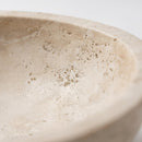 Troia Light Travertine Oval Vessel Sink - 21x16x6" - Honed and Partially Filled