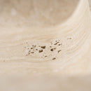 Troia Light Travertine Rectangular Vessel Sink - 27.5x16x4" - Honed and Filled