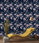 Tropical Botanical Motifs Wallpaper