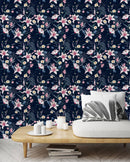 Tropical Botanical Motifs Wallpaper