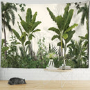 Tropical ethorn palm plant tapestry wall hanging living room decor