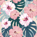 Stylish Tropical Flowers Wallpaper Vogue