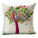 Tropical green leaves decorative cushion cover living room home decor