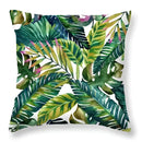 Tropical green leaves decorative cushion cover living room home decor