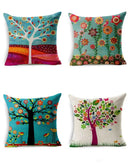 Tropical green leaves decorative cushion cover living room home decor