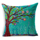 Tropical green leaves decorative cushion cover living room home decor
