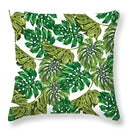 Tropical green leaves decorative cushion cover living room home decor