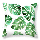 Tropical green leaves decorative cushion cover living room home decor