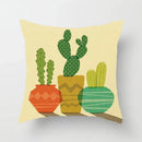 Tropical green leaves decorative cushion cover living room home decor