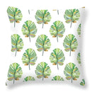 Tropical green leaves decorative cushion cover living room home decor