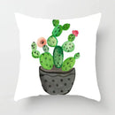 Tropical green leaves decorative cushion cover living room home decor