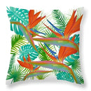 Tropical green leaves decorative cushion cover living room home decor