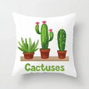 Tropical green leaves decorative cushion cover living room home decor