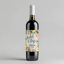 Tropical Mix Wedding Wine Label