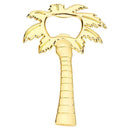 Tropical silver & gold coconut tree bottle opener kitchen tool