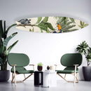 Tropical Toucan Zebra Acrylic Surfboard Wall Art