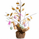 Easter Egg Branch Tree Centerpiece Tabletop Decoration with Butterflies 24 Inches Tall