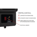TS200 200W AC 120V Step Down Low Voltage Transformer with Digital Timer IP65 Waterproof