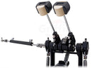 GRIFFIN Deluxe 2-Pack Drum Hardware Kit - Double Kick Drum Bass Pedal & 2-Legged Premium Hi-Hat Stand | Quad Sided Beater Head | Dual Chain Drive System | Impressive Response for Metal & Rock Drummers