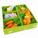 Set of 9 Easter Nest Figurine Accents - Spring Table Display 4 Inches