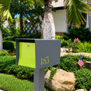 UptownBox-2.0 in TEXTURED GRAY METALLIC - Modern Mailbox