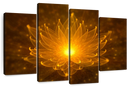 Glowing Lotus Wall Art