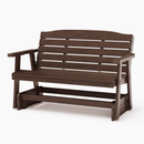 SimplyPoly Amish Made Classic Recycled Plastic Porch Glider