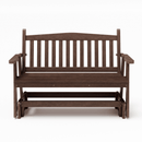 SimplyPoly Amish Made Mission Recycled Plastic Porch Glider