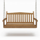 SimplyPoly 5 Foot Amish Made Mission Recycled Plastic Porch Swing, Tudor Brown