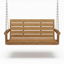 SimplyPoly 5 Foot Amish Made Signature Recycled Plastic Porch Swing, Tudor Brown
