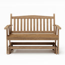 SimplyPoly Amish Made Mission Recycled Plastic Porch Glider