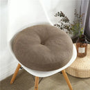 Tufted grey linen floor pillow seating cushion living room pouf
