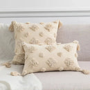 DecorBites™ Boho Style Tufted Tassels Yellow Cushion Cover for Home Decor