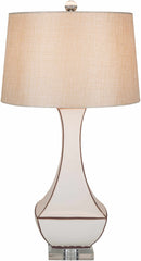 Tuka Tan Ceramic Table Lamp - Clearance