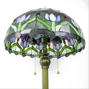 Tulip Stained Glass Tiffany-Style Lamp - Floor Lamp
