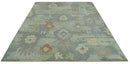 Tulu Distressed Modern Ikat Design Hand Knotted Custom Made wool rug