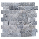 Tundra Gray 4"xFree Length Split-face Natural Marble Wall Tile - Belair Collection top view