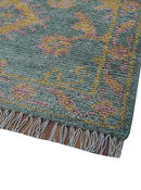 Turkish Design Pink Hand Knotted 4x6 Wool Area Rug