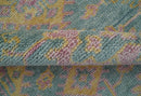 Turkish Design Pink Hand Knotted 4x6 Wool Area Rug