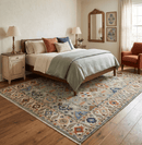 Turkish Knot Antique Green and Ivory Traditional Hand knotted Wool Rug