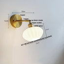 DecorBites™ Blue Glass Wall Sconce Pull Chain Switch Rotate Stair Light