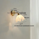 DecorBites™ Blue Glass Wall Sconce Pull Chain Switch Rotate Stair Light