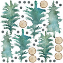 Woodland Pine Trees - Fabric Nursery Wall Art Decals