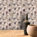 Tuscan Harmony White Tan Natural Pebble Mosaics 12x12