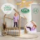 Twin Size Montessori House Bed for Kids with Fence