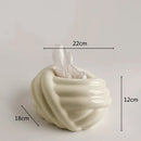 Twisted knot cream ceramic desktop storage tissue box – living room